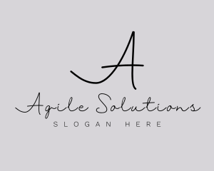 Professional Script Fashion Boutique logo design