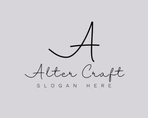 Professional Script Fashion Boutique logo design