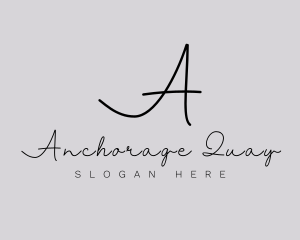 Professional Script Fashion Boutique logo design