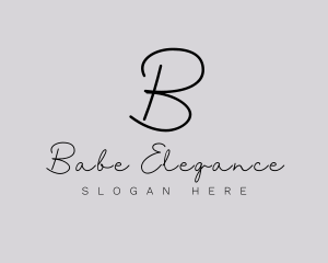 Professional Script Fashion Boutique logo design