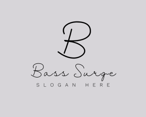 Professional Script Fashion Boutique logo design