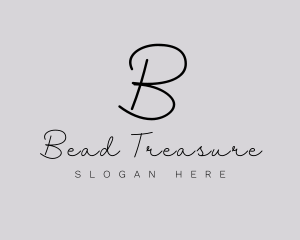 Professional Script Fashion Boutique logo design