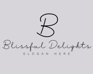 Professional Script Fashion Boutique logo design