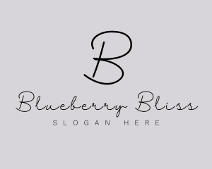 Professional Script Fashion Boutique logo design