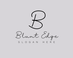 Professional Script Fashion Boutique logo design