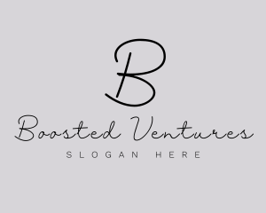 Professional Script Fashion Boutique logo design