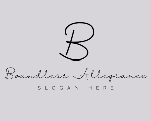 Professional Script Fashion Boutique logo design