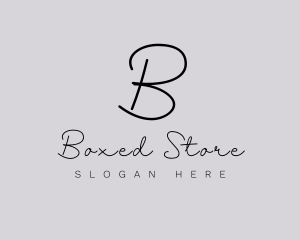 Professional Script Fashion Boutique logo design