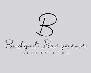 Professional Script Fashion Boutique logo design