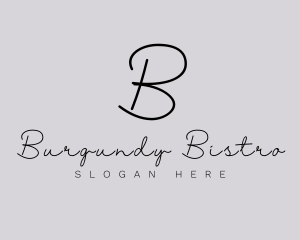 Professional Script Fashion Boutique logo design