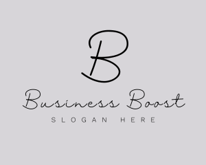 Professional Script Fashion Boutique logo design