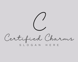 Professional Script Fashion Boutique logo design