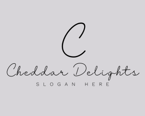 Professional Script Fashion Boutique logo design