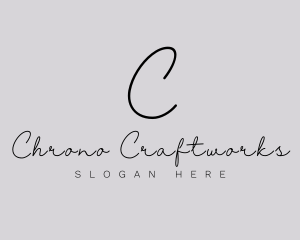 Professional Script Fashion Boutique logo design