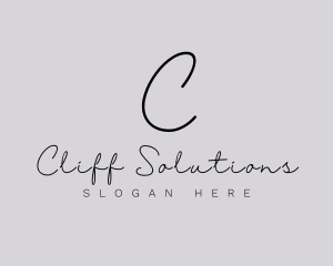 Professional Script Fashion Boutique logo design