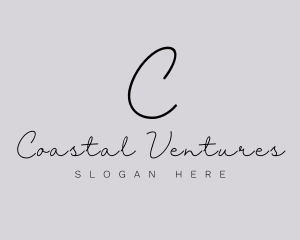 Professional Script Fashion Boutique logo design