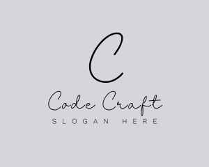 Professional Script Fashion Boutique logo design