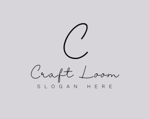 Professional Script Fashion Boutique logo design