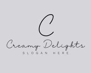 Professional Script Fashion Boutique logo design