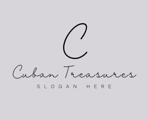 Professional Script Fashion Boutique logo design