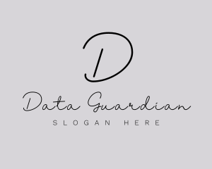 Professional Script Fashion Boutique logo design