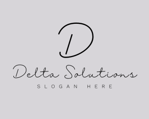 Professional Script Fashion Boutique logo design