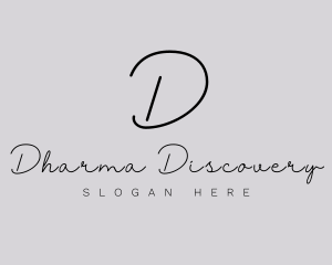 Professional Script Fashion Boutique logo design