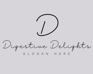 Professional Script Fashion Boutique logo design