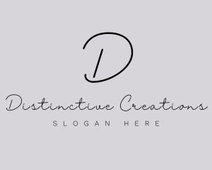 Professional Script Fashion Boutique logo design