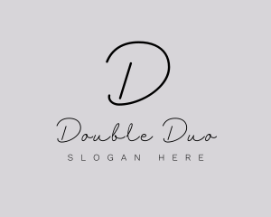 Professional Script Fashion Boutique logo design