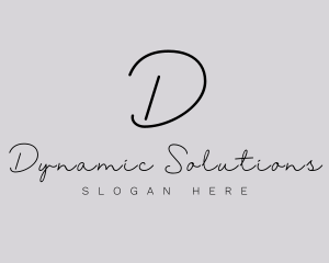 Professional Script Fashion Boutique logo design