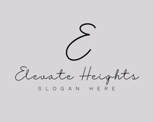 Professional Script Fashion Boutique logo design