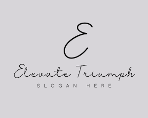 Professional Script Fashion Boutique logo design