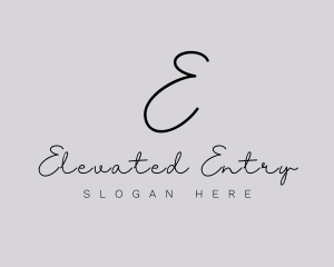 Professional Script Fashion Boutique logo design