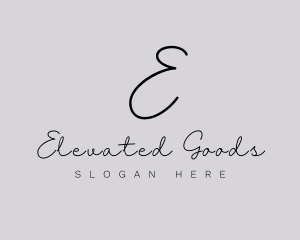 Professional Script Fashion Boutique logo design