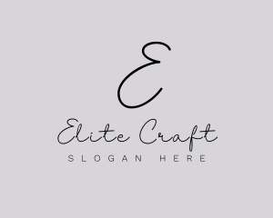 Professional Script Fashion Boutique logo design