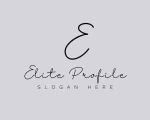 Professional Script Fashion Boutique logo design