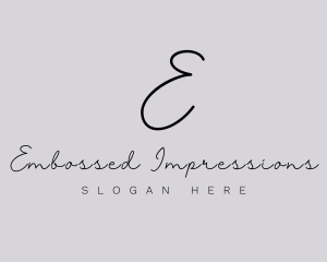 Professional Script Fashion Boutique logo design