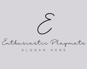 Professional Script Fashion Boutique logo design