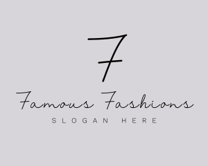 Professional Script Fashion Boutique logo design