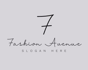 Professional Script Fashion Boutique logo design