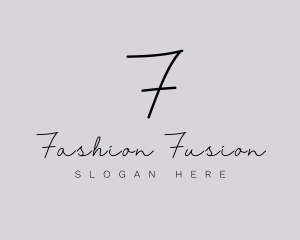 Professional Script Fashion Boutique logo design