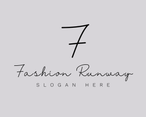 Professional Script Fashion Boutique logo design