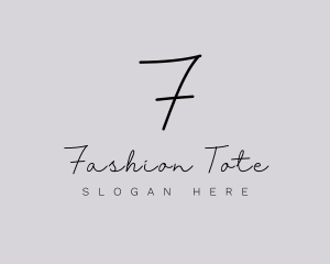 Professional Script Fashion Boutique logo design