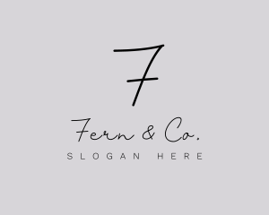 Professional Script Fashion Boutique logo design