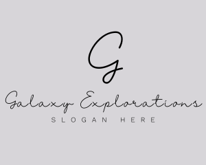 Professional Script Fashion Boutique logo design