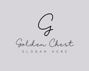 Professional Script Fashion Boutique logo design