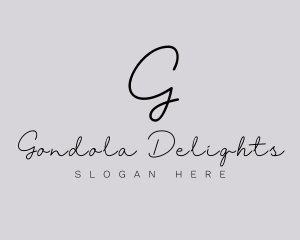 Professional Script Fashion Boutique logo design