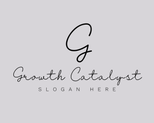 Professional Script Fashion Boutique logo design