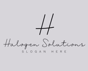 Professional Script Fashion Boutique logo design